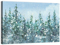 Snowy Spruce Forest Wall Art