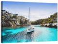 Menorca Cove Sailboat Wall Art