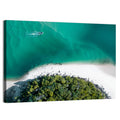 Clam Beach Aerial View Wall Art