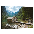 Cabin on Lake Obersee Wall Art