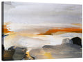 Misty Coastal Horizon Wall Art