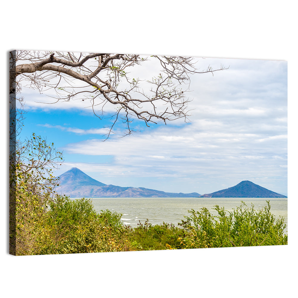 Xolotlan Lake Wall Art, canvas print, landscape