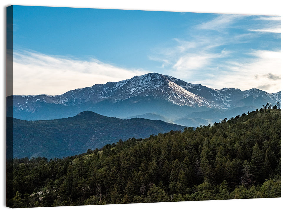 Pikes Peak Mountain Landscape Wall Art, canvas print, landscape