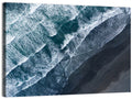 Volcanic Surf on Black Sand Wall Art
