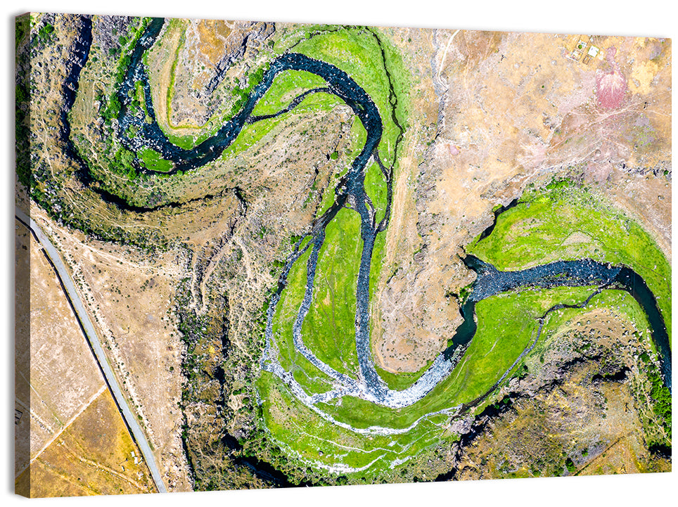 Kasagh River Valley Aerial Wall Art