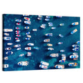 Aerial Boats Over Turquoise Sea Wall Art