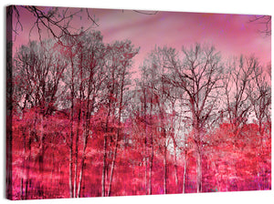 Autumn Trees Reflection Wall Art