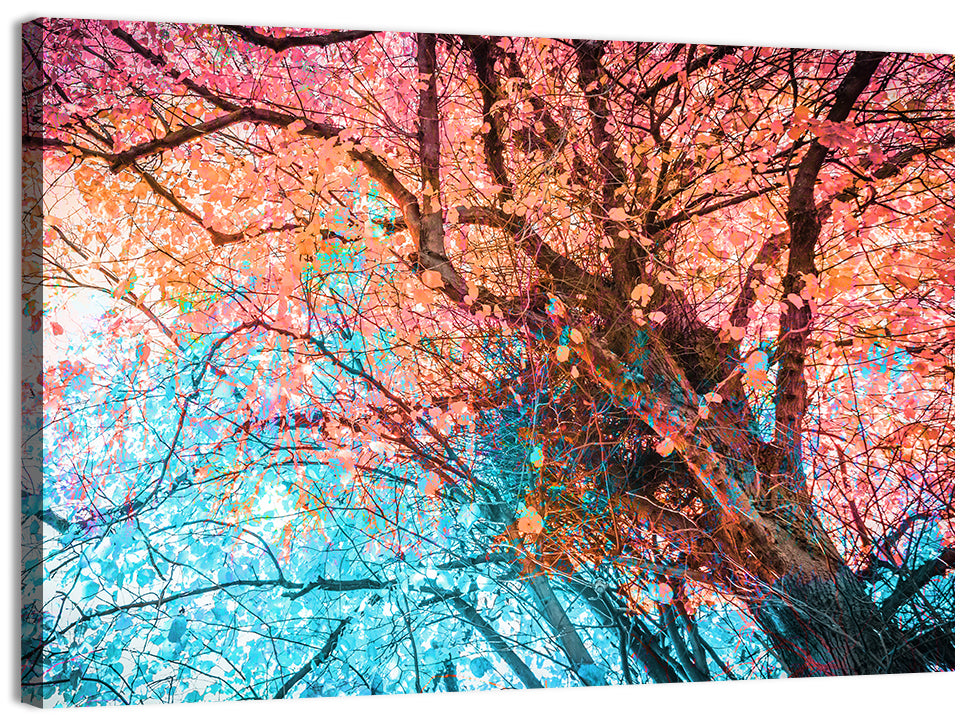 Autumn Tree Abstract Wall Art