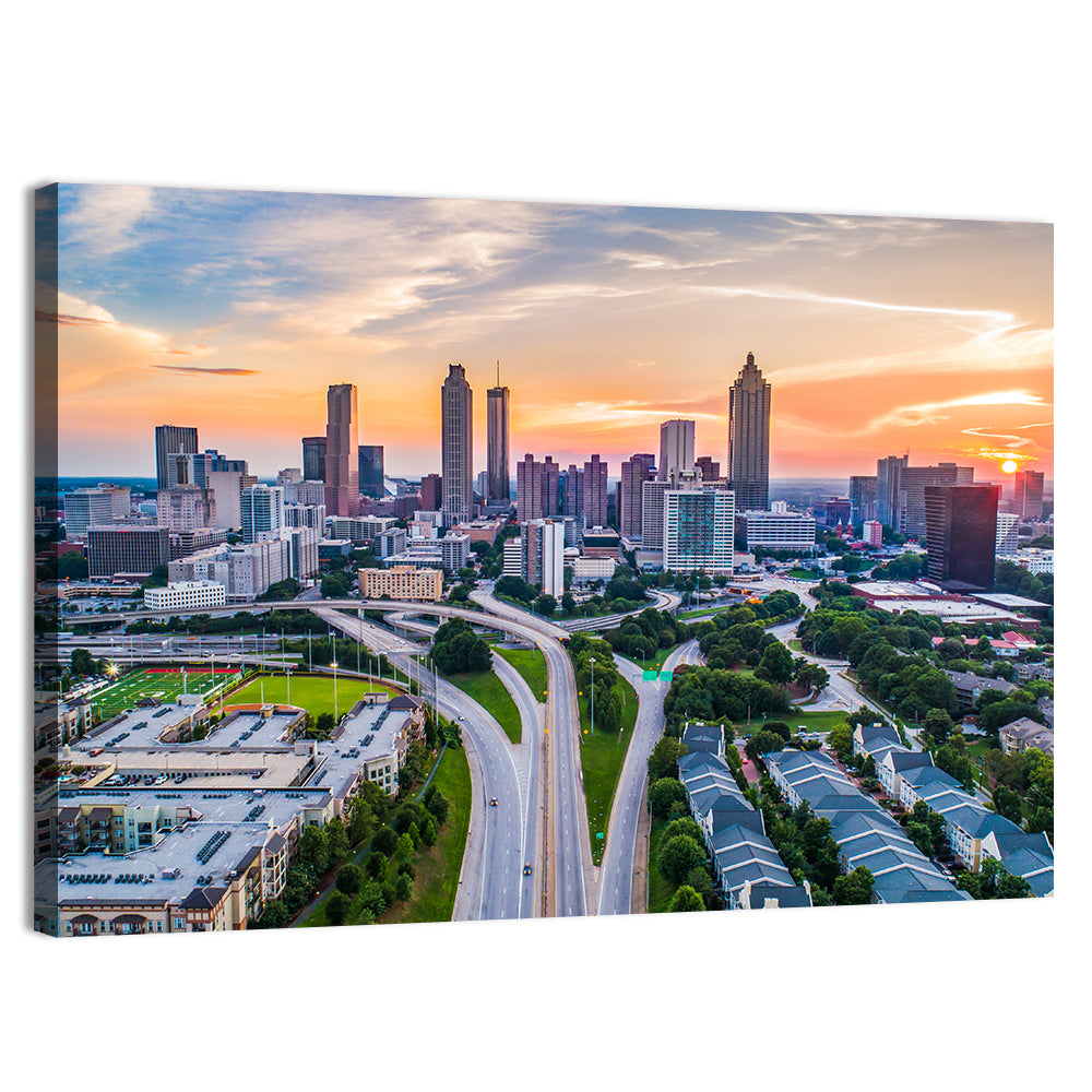 Downtown Atlanta Skyline Wall Art