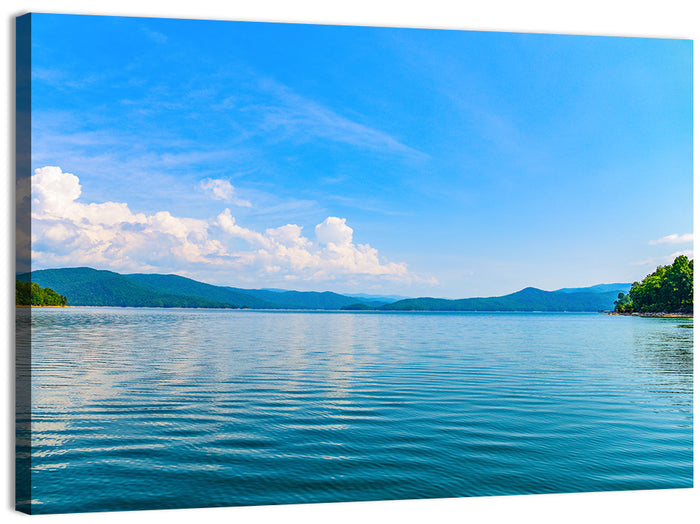 Lake Jocassee Wall Art as a canvas print