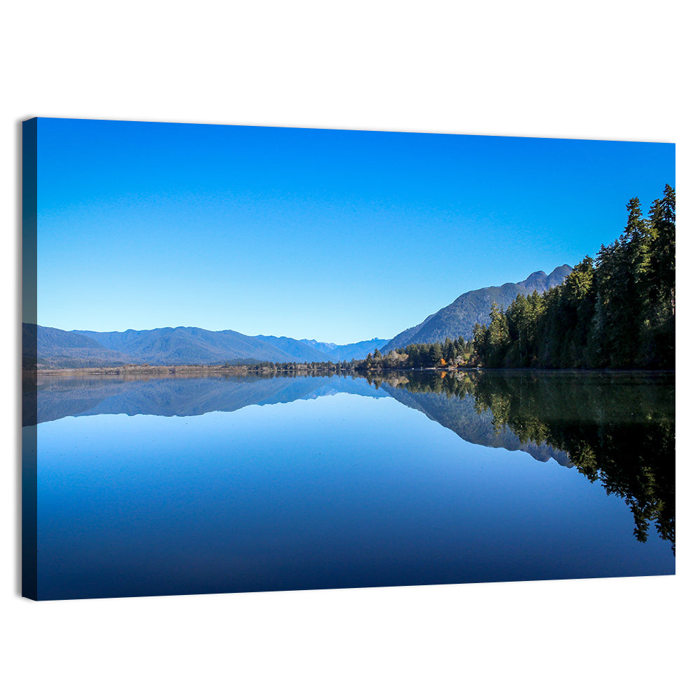 Lake Quinault Reflection Wall Art, canvas print, landscape