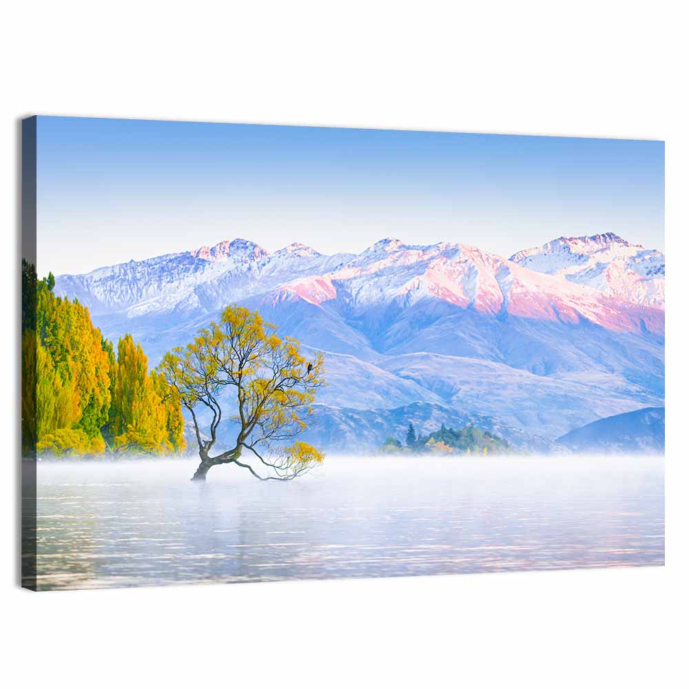 That Wanaka Tree at Dawn Wall Art, canvas print, landscape