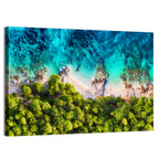Croatian Turquoise Coastline Wall Art