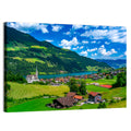 Lungern Village Panorama Wall Art