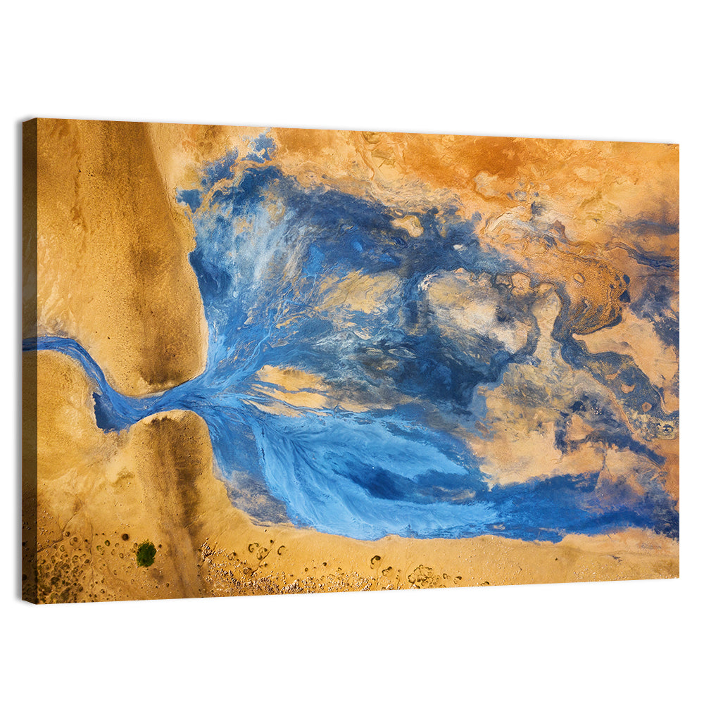 Geysers Valley Aerial View Wall Art