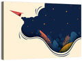 Paper Airplane in Flight Wall Art