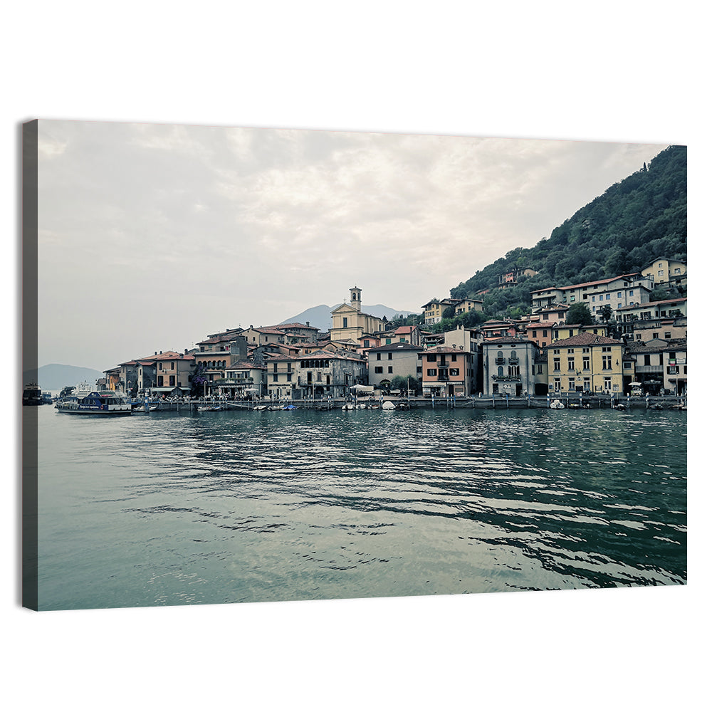Varenna Harbor, Lake Como Wall Art, canvas print, landscape