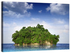 Tranquil Tropical Island Reflection Wall Art