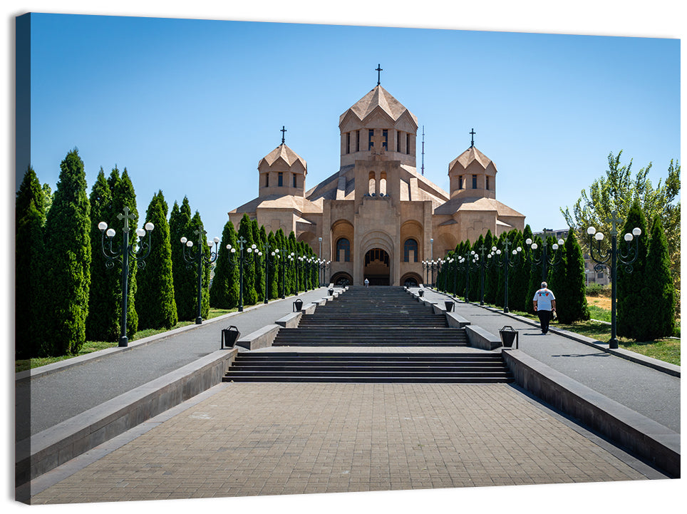 Saint Gregory Cathedral Stairway, Yerevan Wall Art