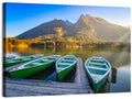 Moored Boats at Hintersee Wall Art
