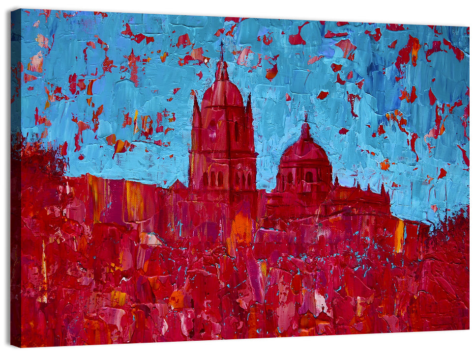 New Cathedral of Salamanca Wall Art, canvas print, landscape
