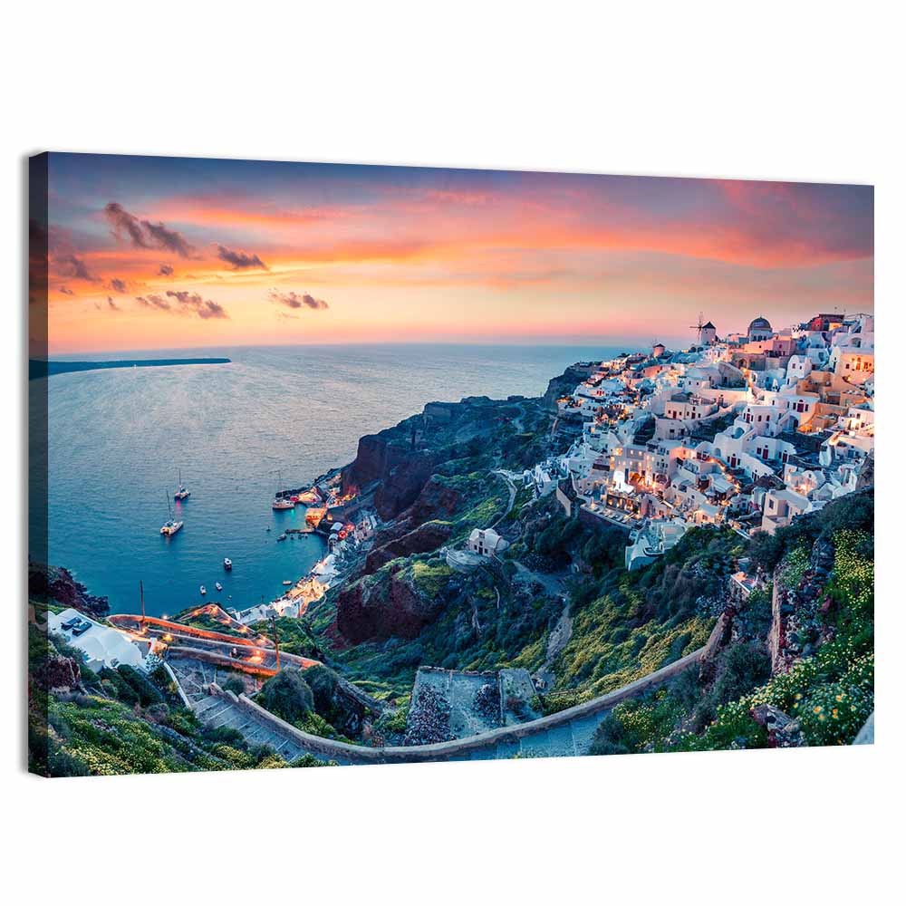 Oia Sunset, Santorini Wall Art