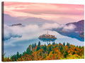 Misty Morning Over Lake Bled Wall Art