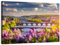 Prague Vltava Bridges in Spring Light Wall Art