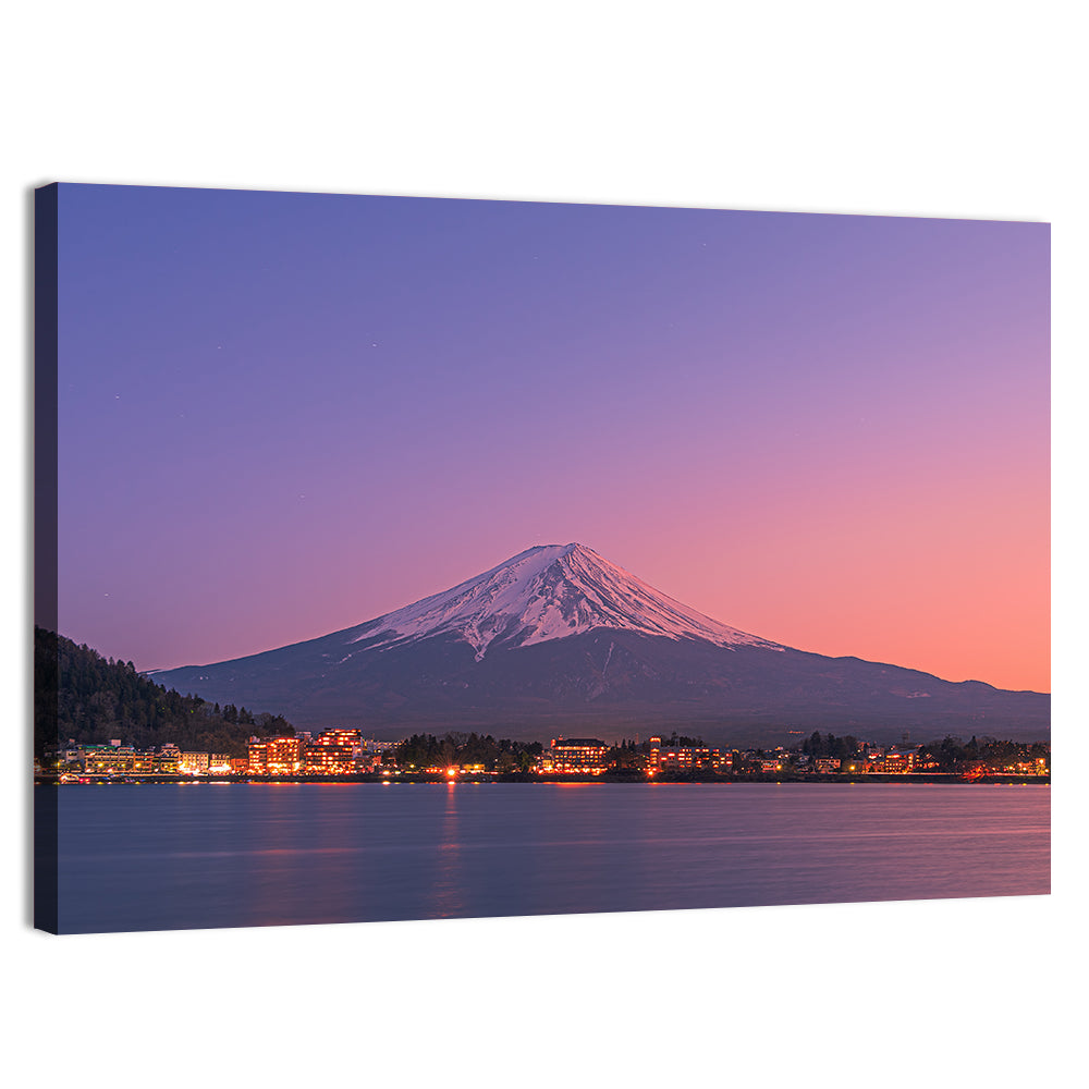 Mount Fuji Over Lake Kawaguchi Wall Art