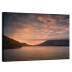 Kleifarvatn Lake at Sunset Wall Art