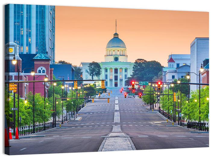 Montgomery State Capitol Wall Art as a canvas print