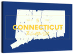 Connecticut State Silhouette Wall Art
