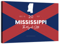 Mississippi Map, the Magnolia State Wall Art