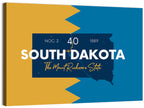 South Dakota Silhouette Map Wall Art