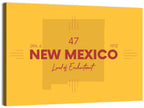 New Mexico Typographic Map 1912 Wall Art