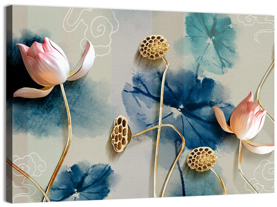 Floral Backdrop Wall Art