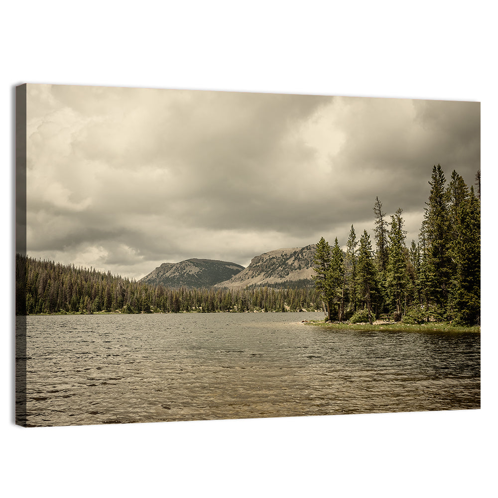 Mirror Lake Reflection Wall Art, canvas print, landscape