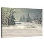 Snowy Forest with Frozen Pond Wall Art