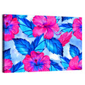 Tropical Hibiscus Pattern Wall Art