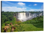 Kalandula Falls and Grazing Donkeys Wall Art