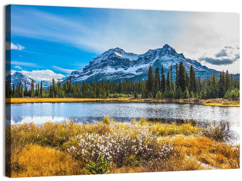 Rocky Mountain Lake Wall Art, canvas print, landscape