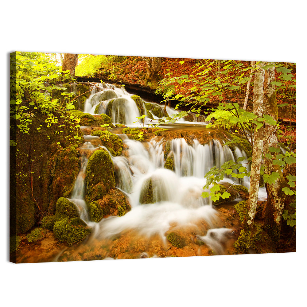 Plitvice Autumn Stream Wall Art