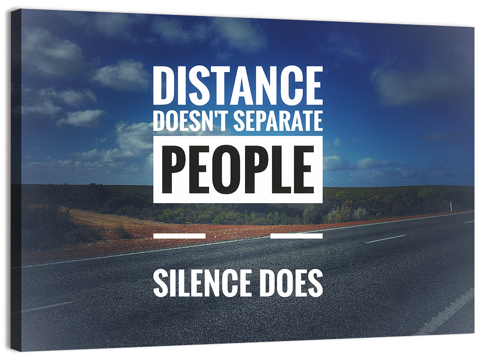 Silence Separates People Wall Art, canvas print, landscape