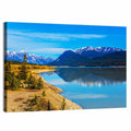 Abraham Lake Turquoise Reflection Wall Art
