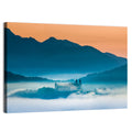 Benediktbeuern Abbey in Morning Fog Wall Art