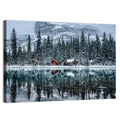 Lake O Hara Winter Reflection Wall Art
