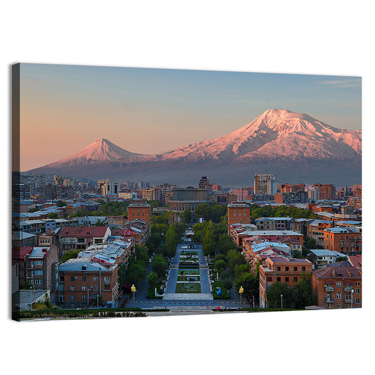 Mount Ararat from Yerevan City Wall Art