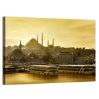 Suleymaniye Mosque Sunset Silhouette Wall Art