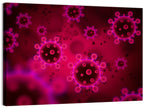 Microscopic Virus Particle Study Wall Art