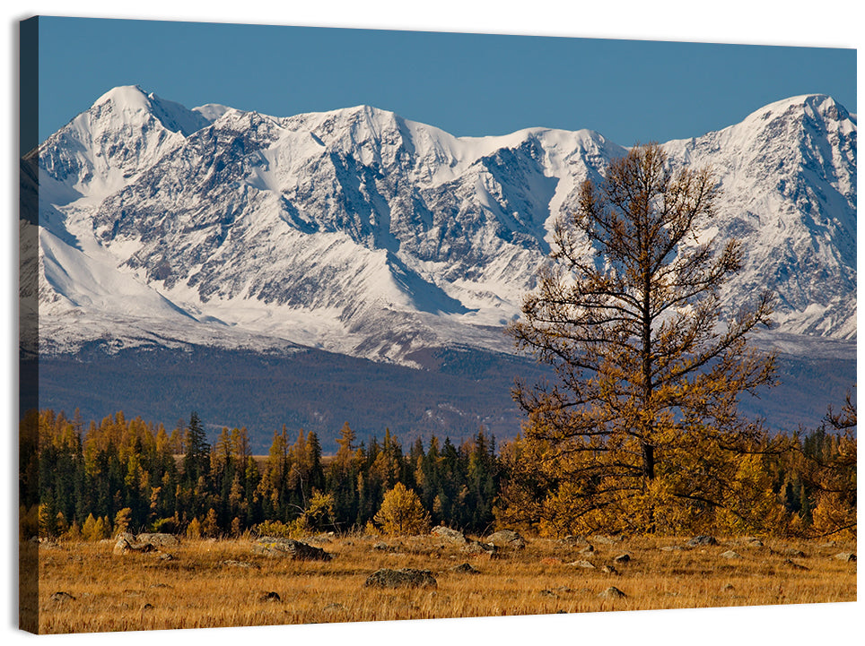 Altai Peaks in Autumn Wall Art